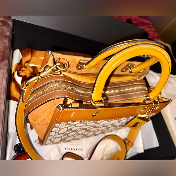 COACH Rogue 25 in Signature Textile Jacquard Handbag - Picture 7 of 16